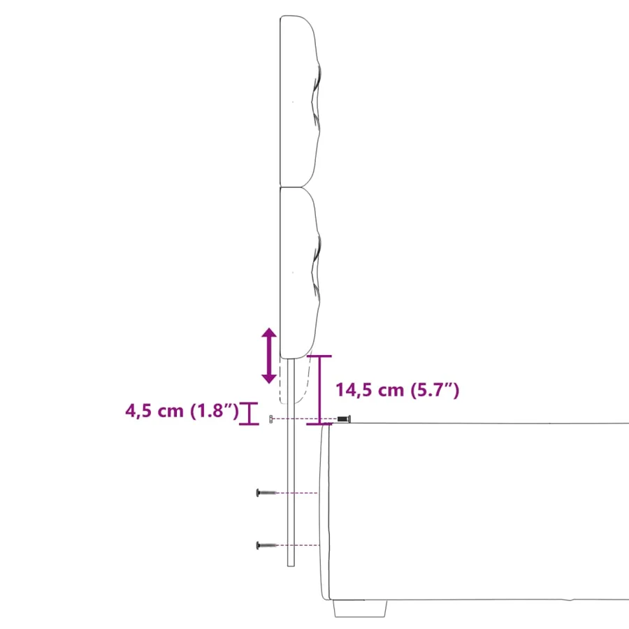 Sommier à lattes de lit avec matelas gris clair 80x200 cm tissu - 14