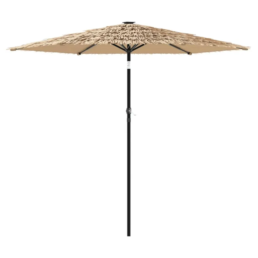 Parasol de jardin avec mât en acier marron 268x268x226 cm - 2