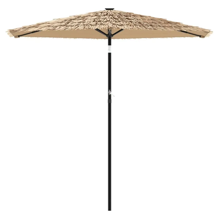 Parasol de jardin avec mât en acier marron 268x268x226 cm - 3