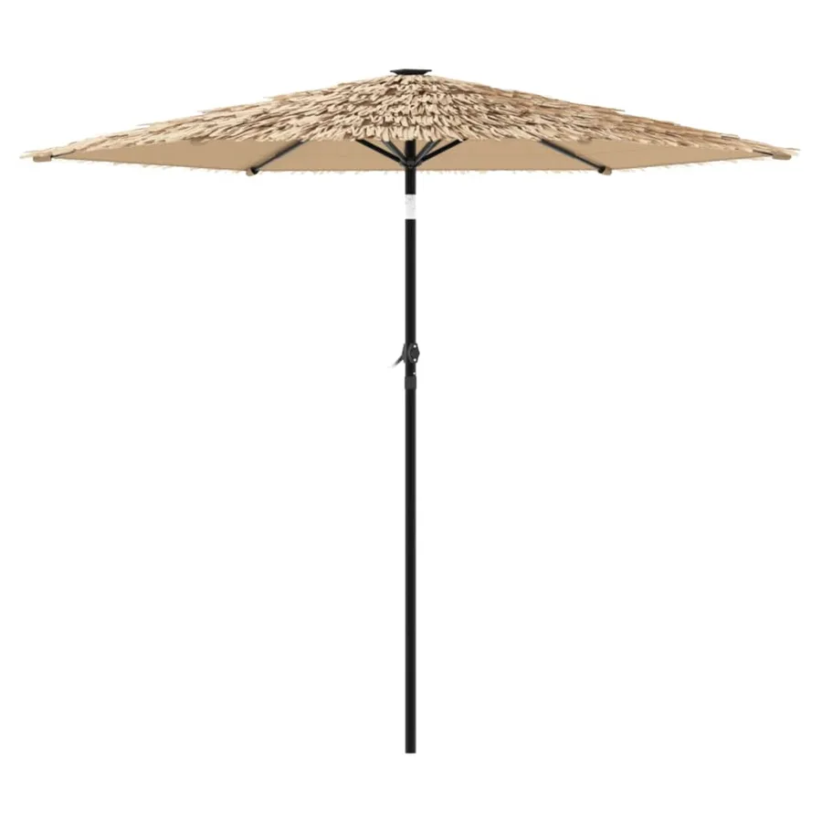 Parasol de jardin avec mât en acier marron 268x268x226 cm - 5