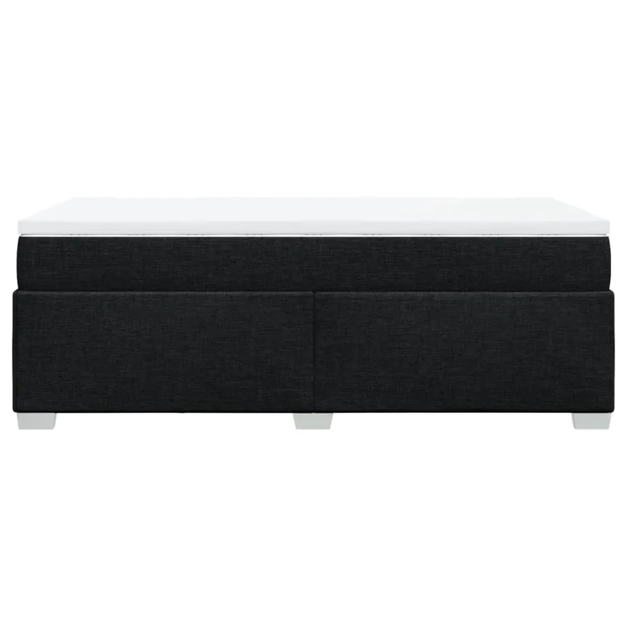 Sommier à lattes de lit et matelas Noir 80x200 cm Tissu - 8