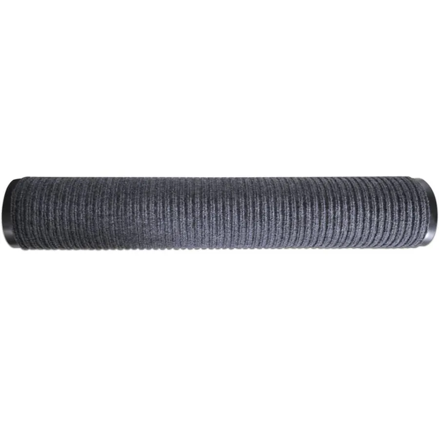 Tapis d'entrée gris 90 x 150 cm PVC - 4