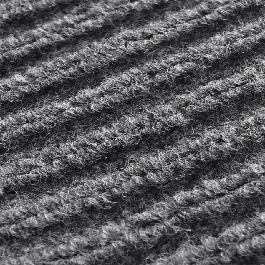 Tapis d'entrée gris 90 x 150 cm PVC - 6