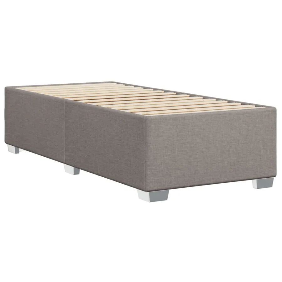 Sommier à lattes de lit avec matelas Taupe 90x190 cm Tissu - 8