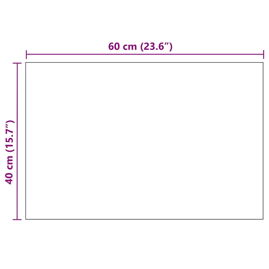 Miroir mural 60 x 40 cm Rectangulaire Verre - 8