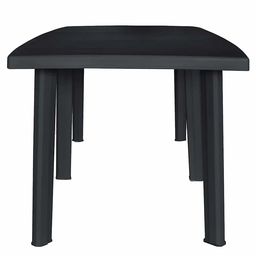 Ensemble à manger d'extérieur 9 pcs Plastique Anthracite - 11