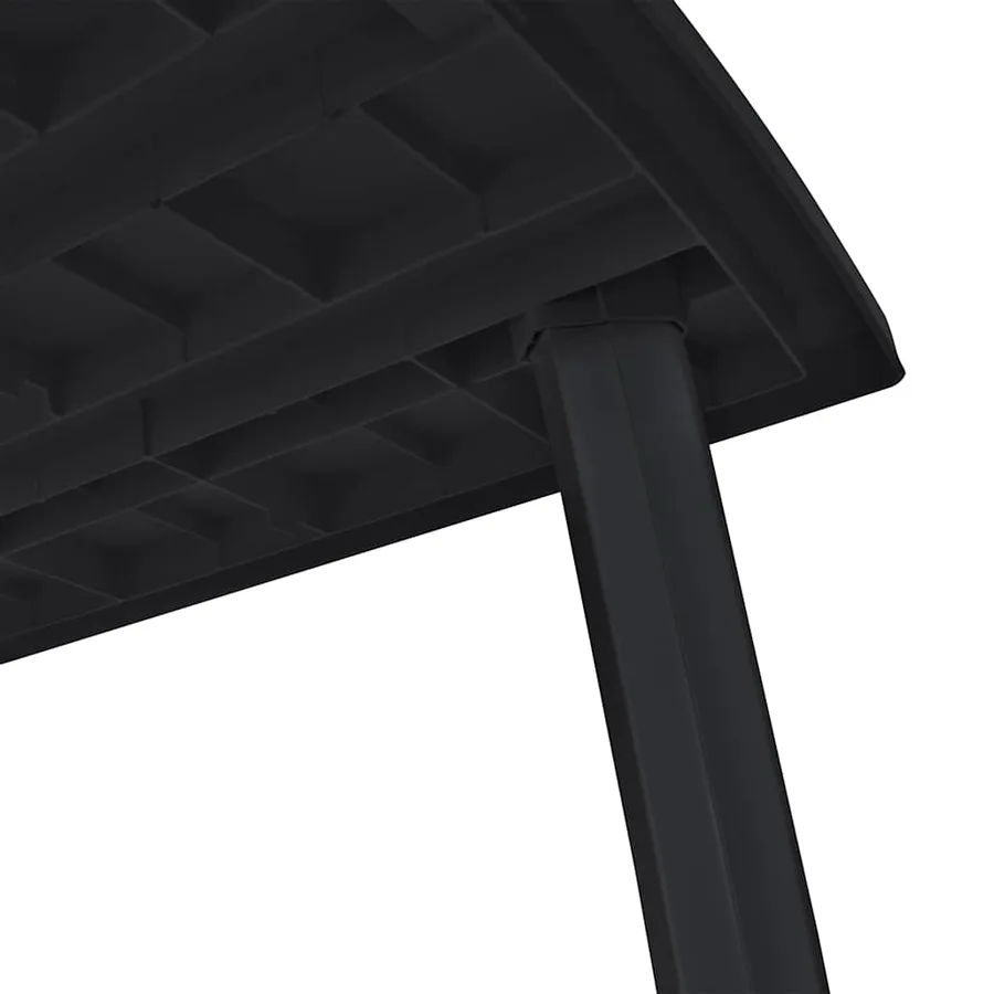 Ensemble à manger d'extérieur 9 pcs Plastique Anthracite - 12