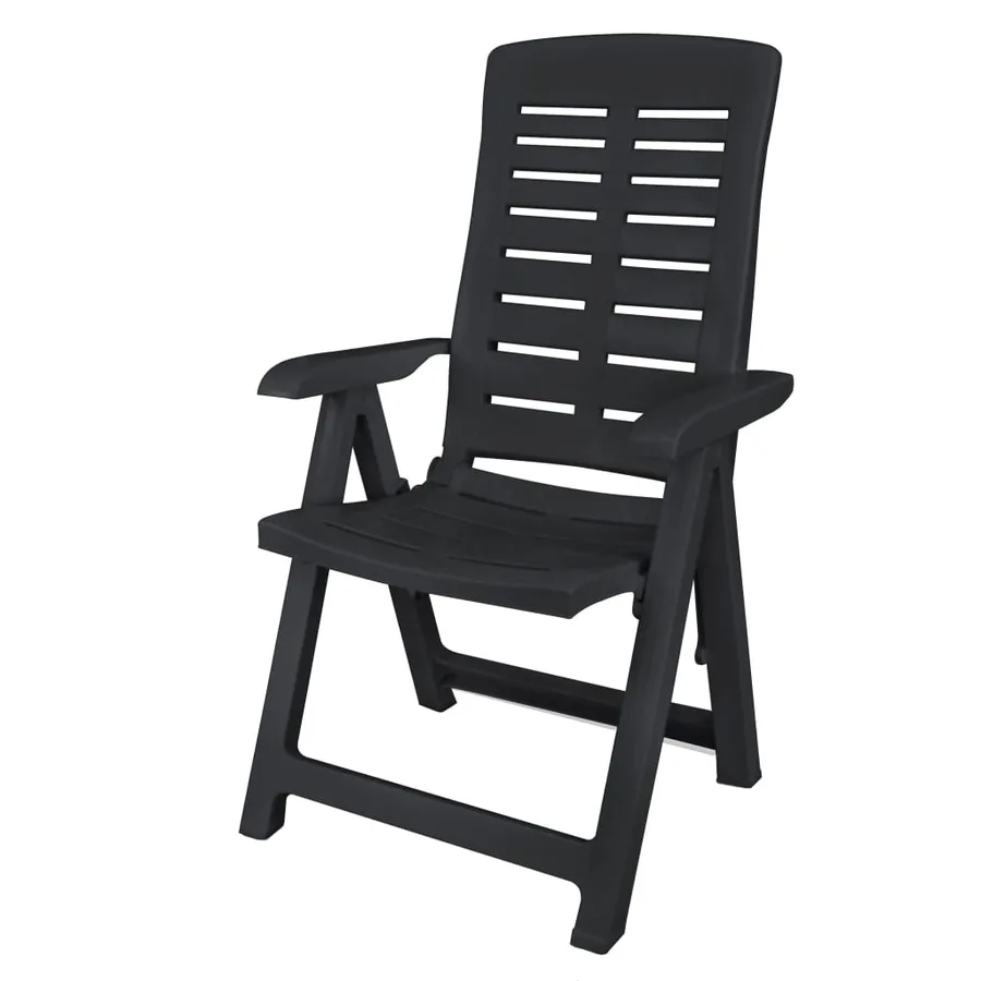 Ensemble à manger d'extérieur 9 pcs Plastique Anthracite - 3