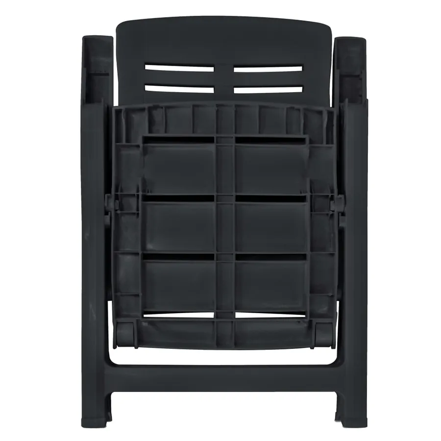 Ensemble à manger d'extérieur 9 pcs Plastique Anthracite - 7
