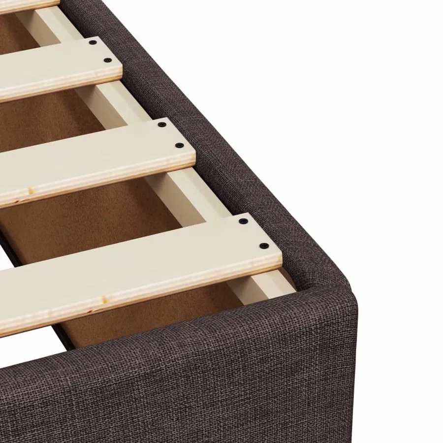 Sommier à lattes de lit avec matelas Marron foncé 90x190 cm - 11