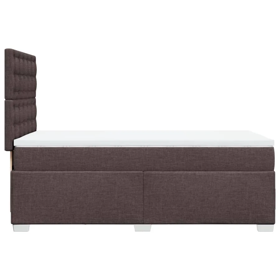 Sommier à lattes de lit avec matelas Marron foncé 90x190 cm - 9