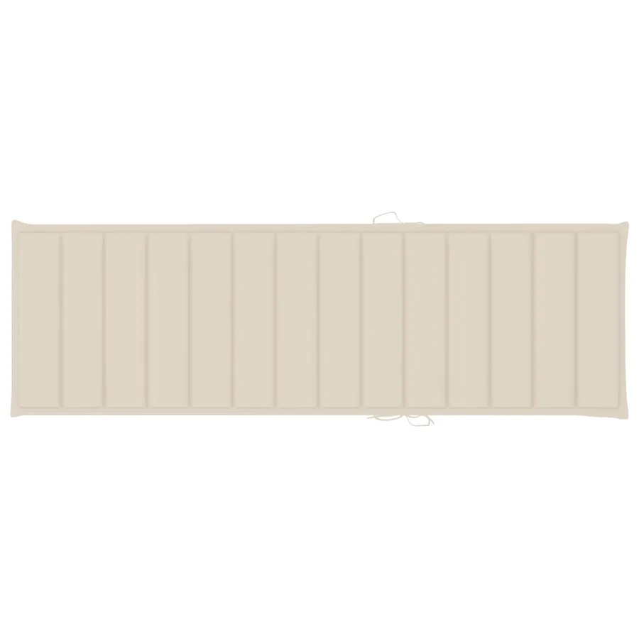 Chaise longue de jardin avec coussin Bois d'acacia solide - 13