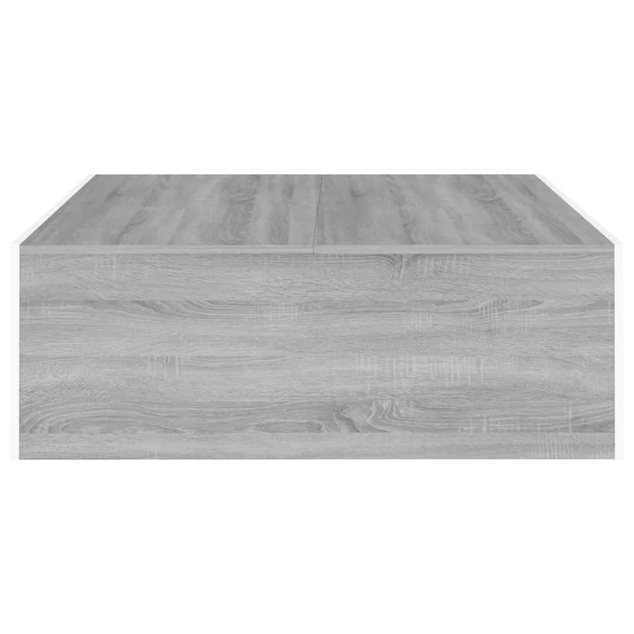 Table basse Sonoma gris 100x100x35 cm Bois d'ingénierie - 4