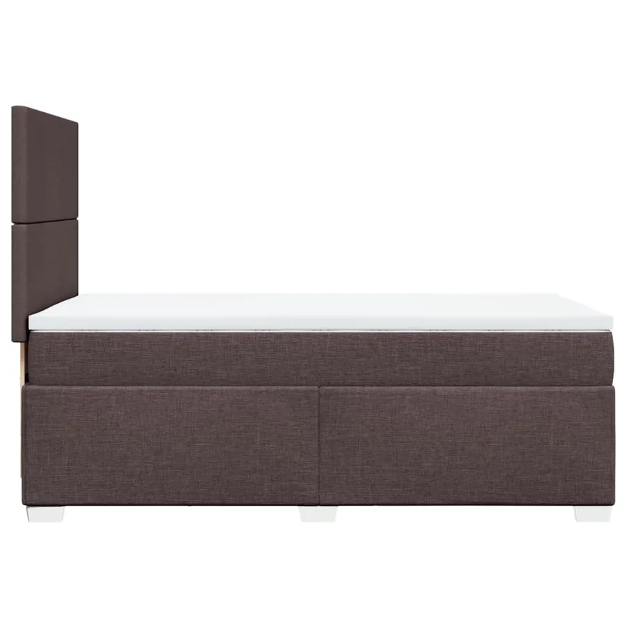 Sommier à lattes de lit avec matelas Marron foncé 100x200 cm - 11