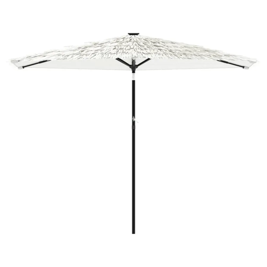 Parasol de jardin avec mât en acier blanc 288x288x225 cm - 3