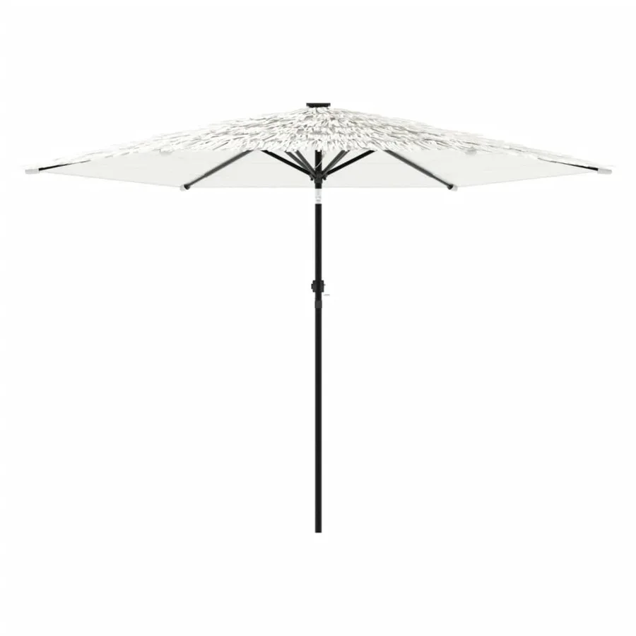 Parasol de jardin avec mât en acier blanc 288x288x225 cm - 4