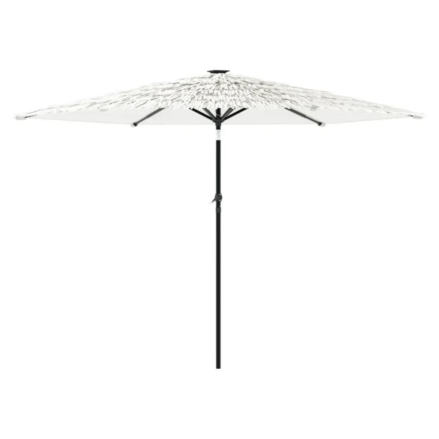 Parasol de jardin avec mât en acier blanc 288x288x225 cm - 5