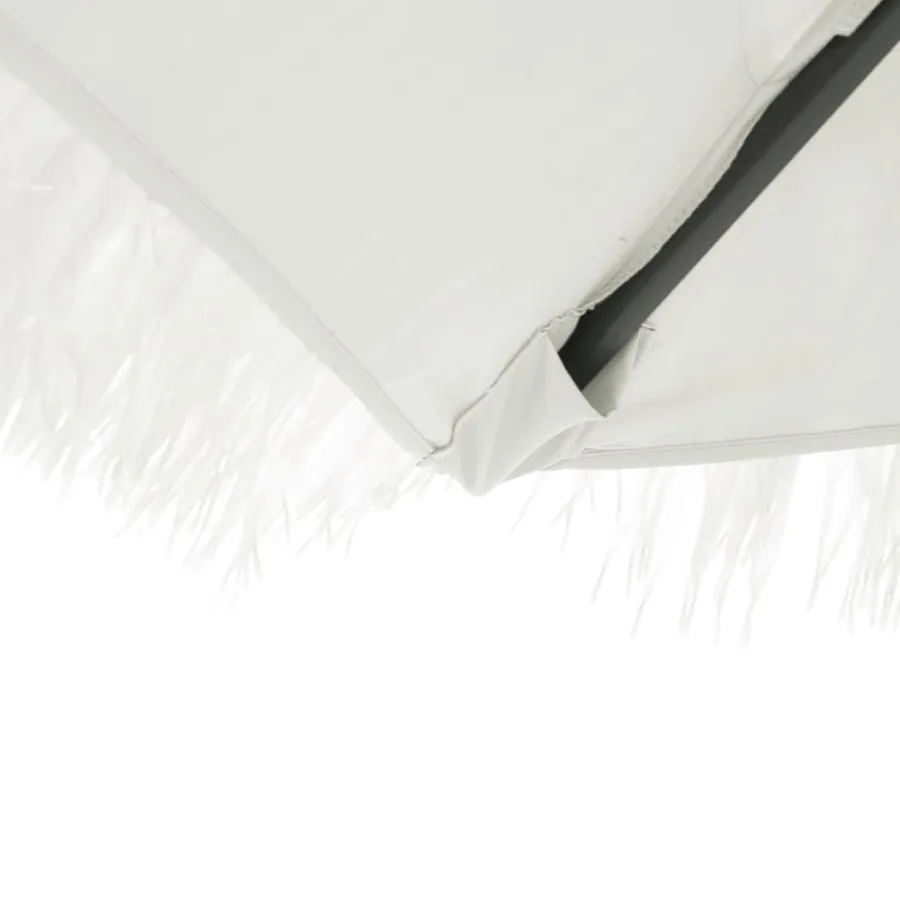 Parasol de jardin avec mât en acier blanc 288x288x225 cm - 9