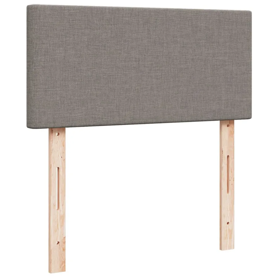 Sommier à lattes de lit avec matelas Taupe 90x200 cm Tissu - 7