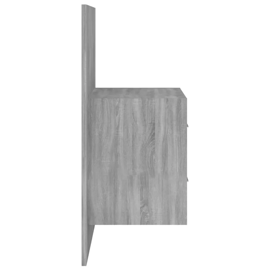 Tables de chevet murales 2 pcs Sonoma gris - 6