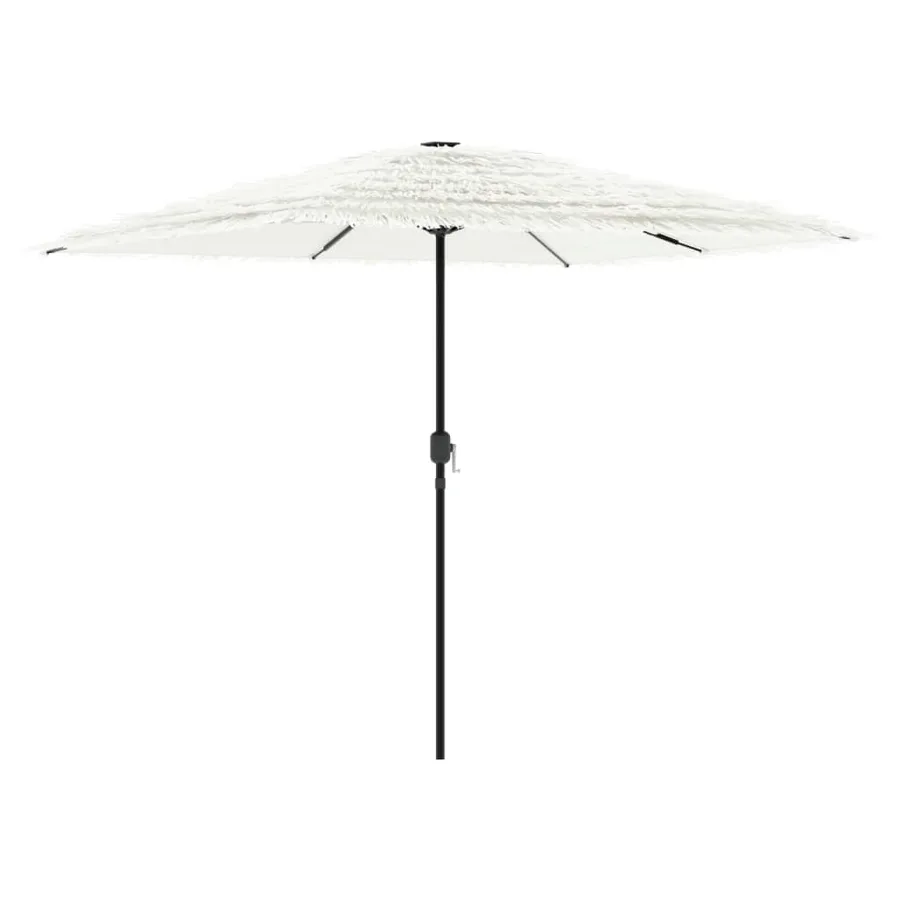 Parasol de jardin avec mât en acier blanc 248x248x248 cm - 5
