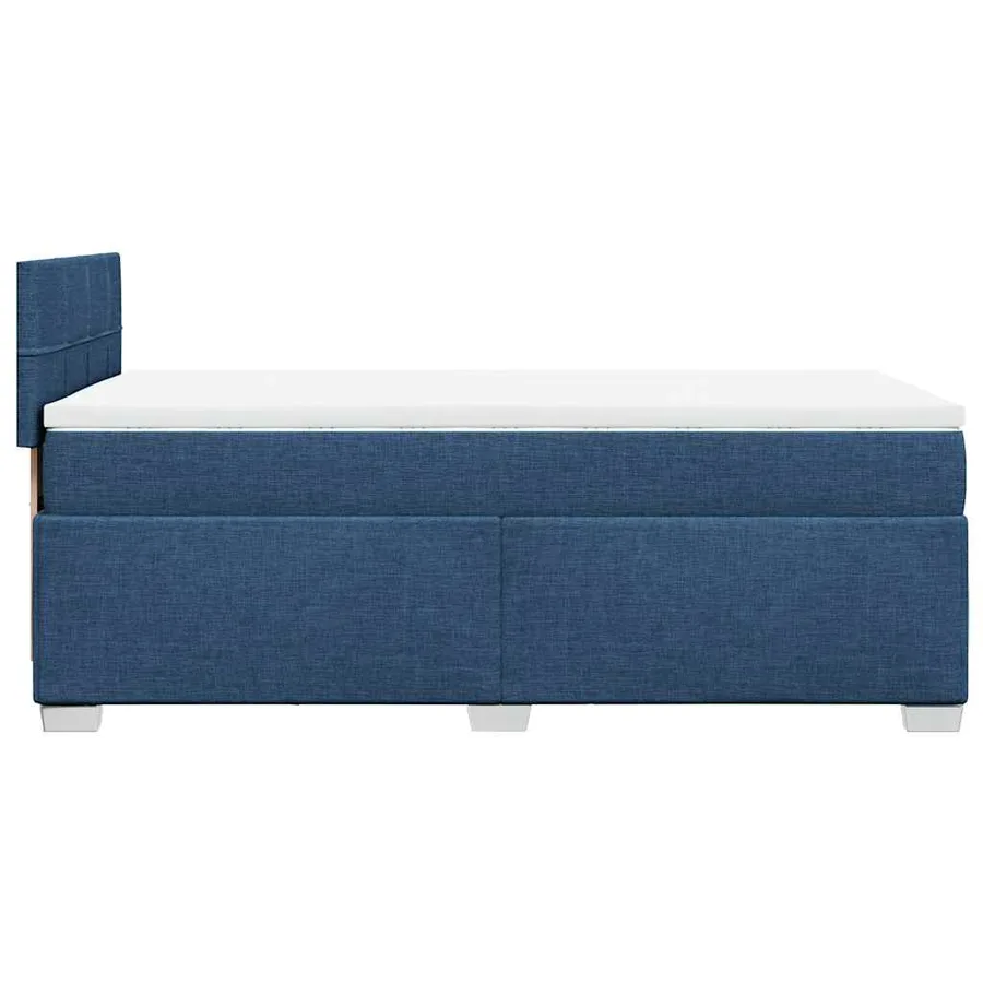 Sommier à lattes de lit avec matelas Bleu 80x200 cm Tissu - 11