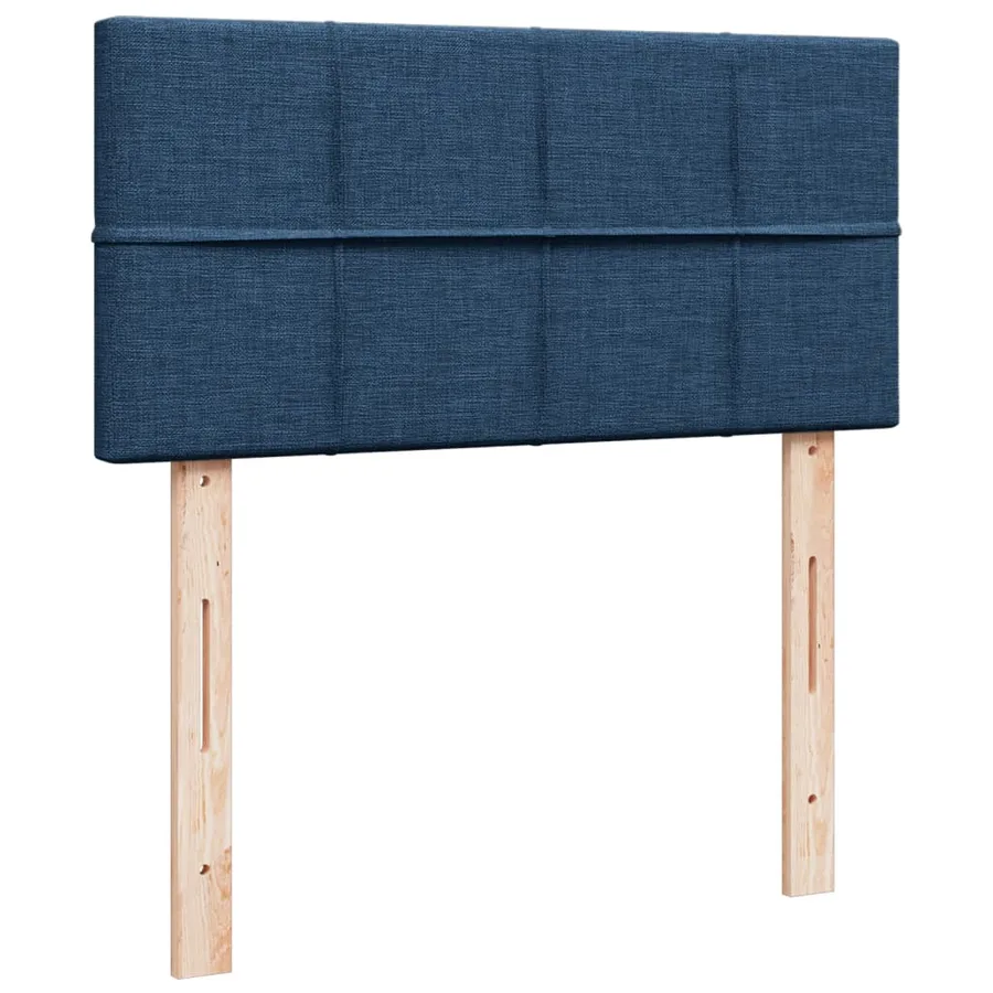 Sommier à lattes de lit avec matelas Bleu 80x200 cm Tissu - 7