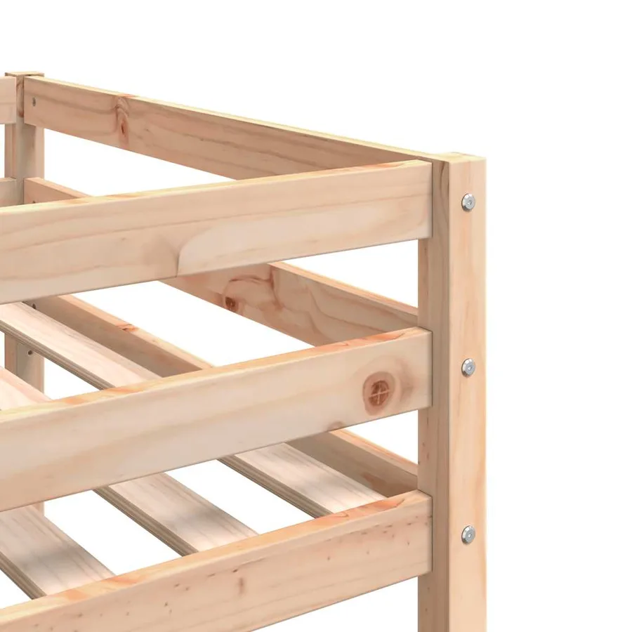 Lit superposé sans matelas 80x200 cm bois de pin massif - 9