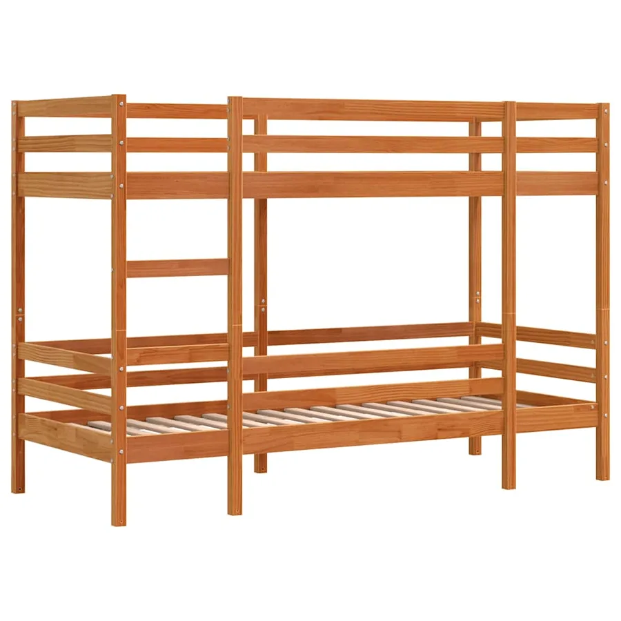 Lit superposé sans matelas cire marron 90x200 cm pin massif - 3