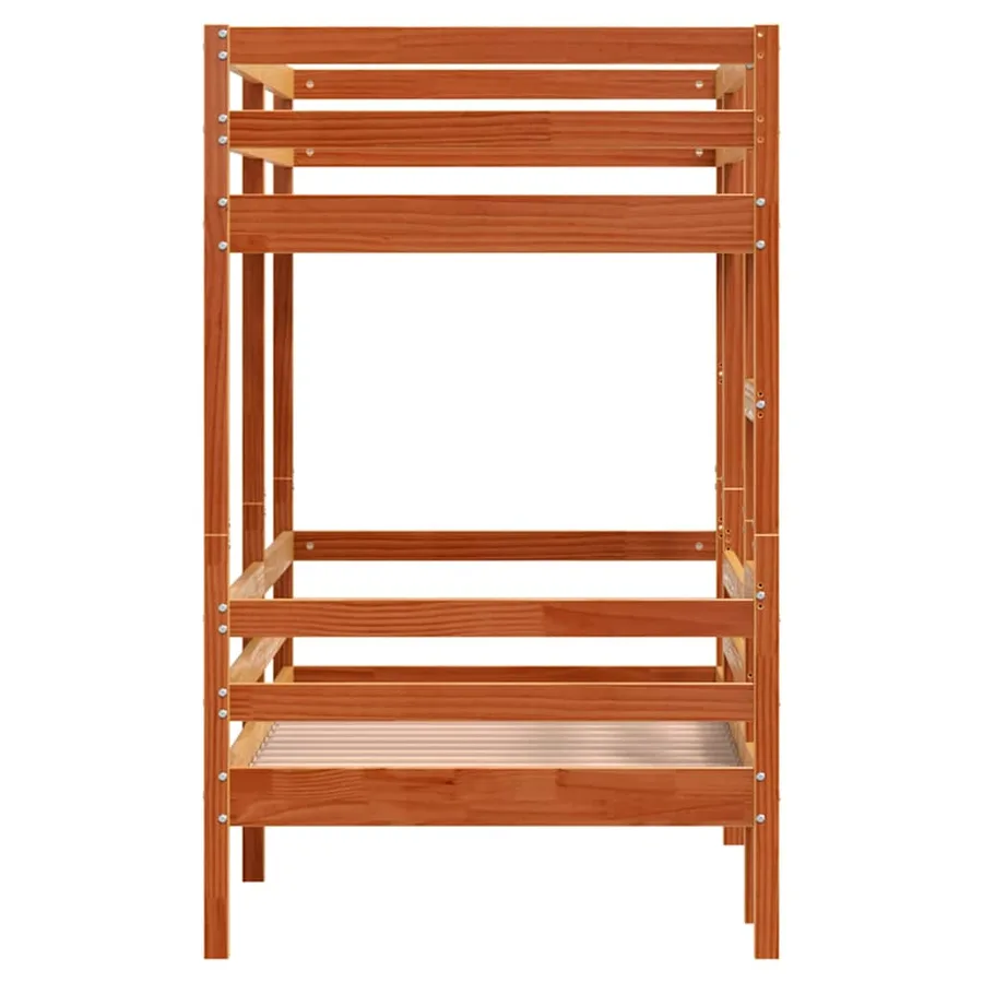 Lit superposé sans matelas cire marron 90x200 cm pin massif - 6