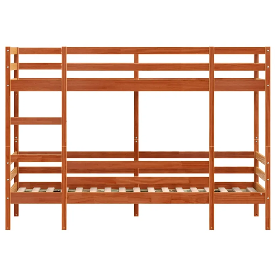 Lit superposé sans matelas cire marron 80x200 cm pin massif - 5