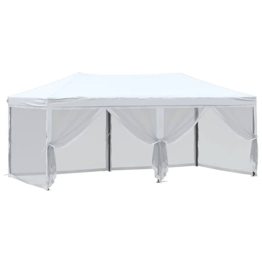 Folding party tent with side walls White 3x6 m - 6