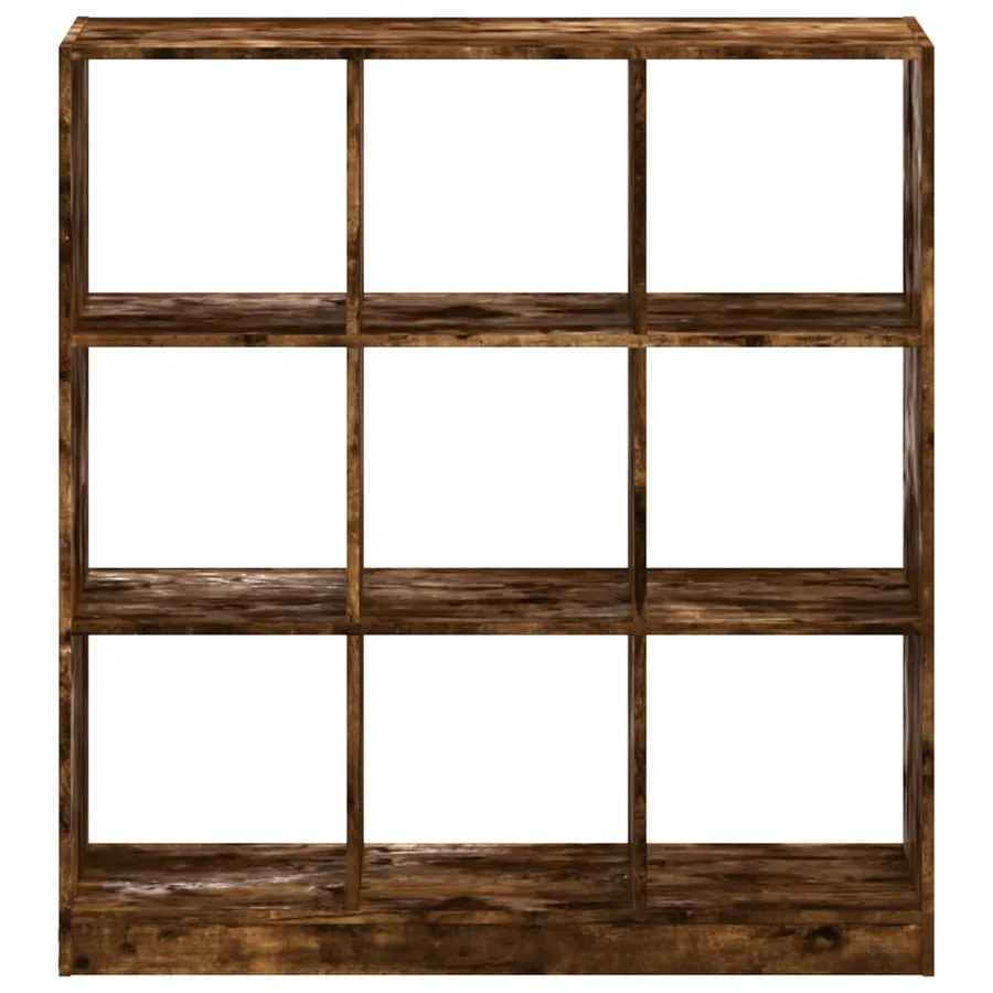 Bibliothèque chêne fumé 102x32x108 cm bois d'ingénierie - 4