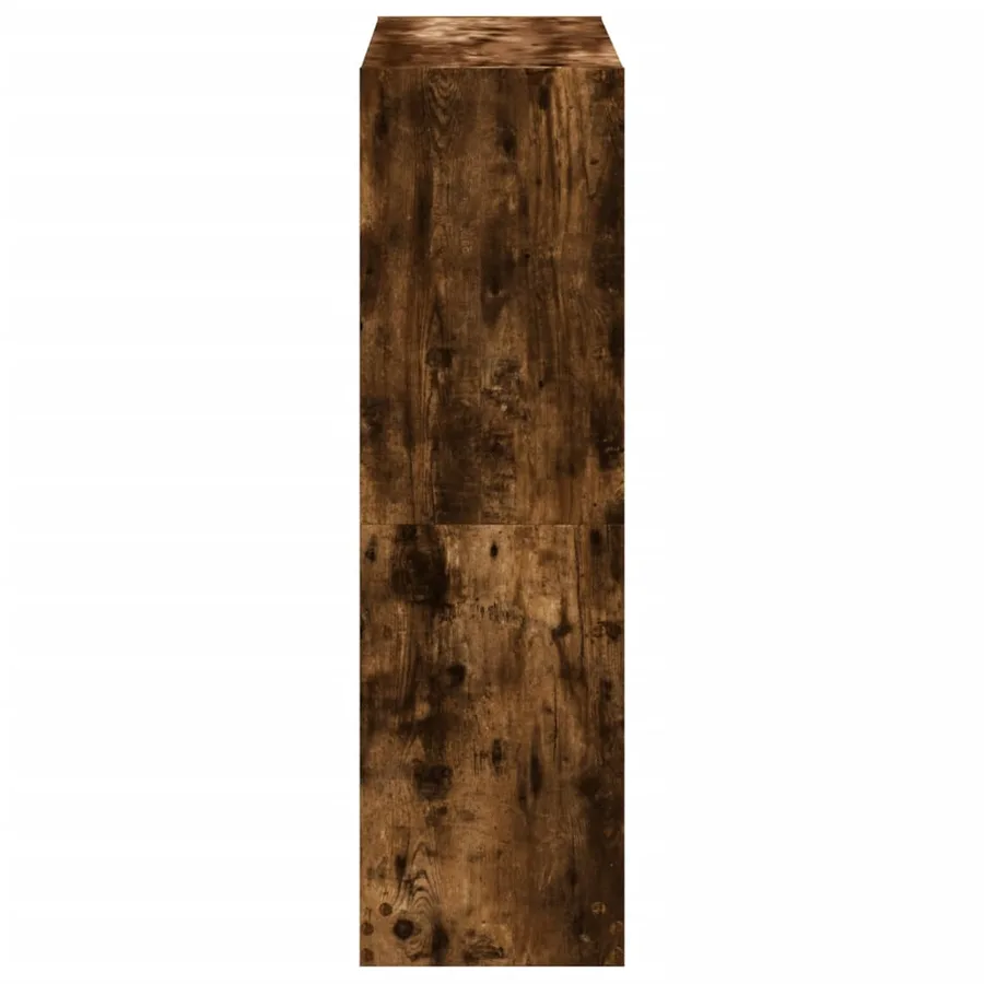 Bibliothèque chêne fumé 102x32x108 cm bois d'ingénierie - 5
