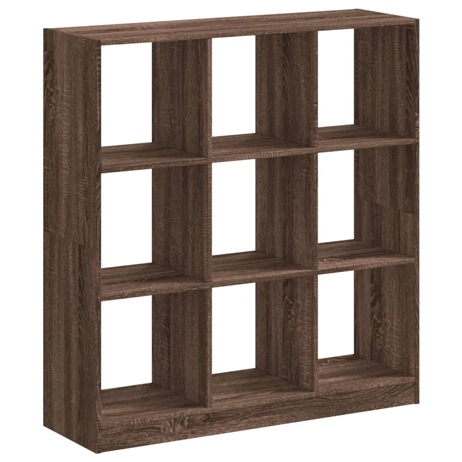 Bibliothèque chêne marron 102x32x108 cm bois d'ingénierie - 2