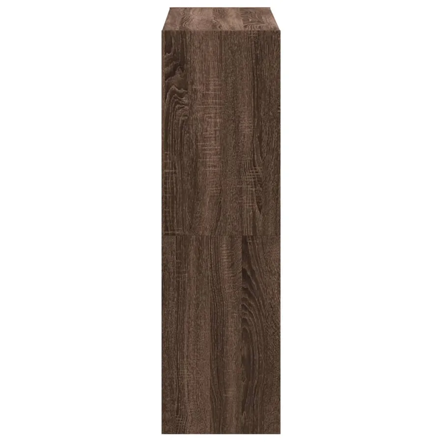 Bibliothèque chêne marron 102x32x108 cm bois d'ingénierie - 5