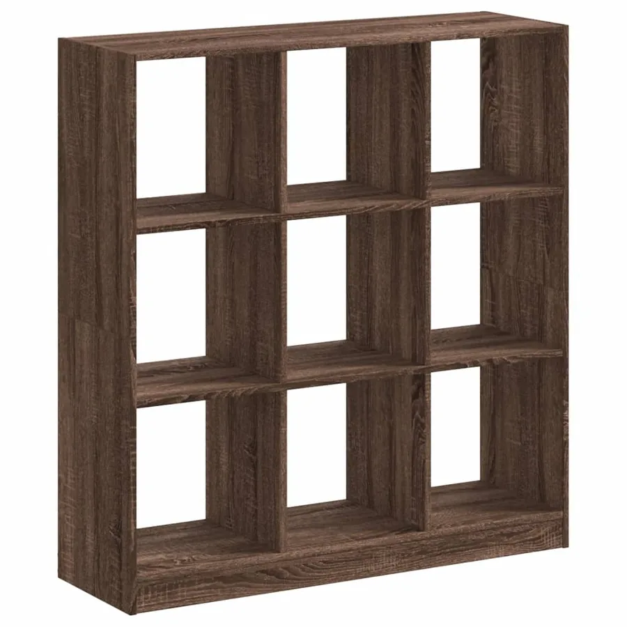 Bibliothèque chêne marron 102x32x108 cm bois d'ingénierie - 6