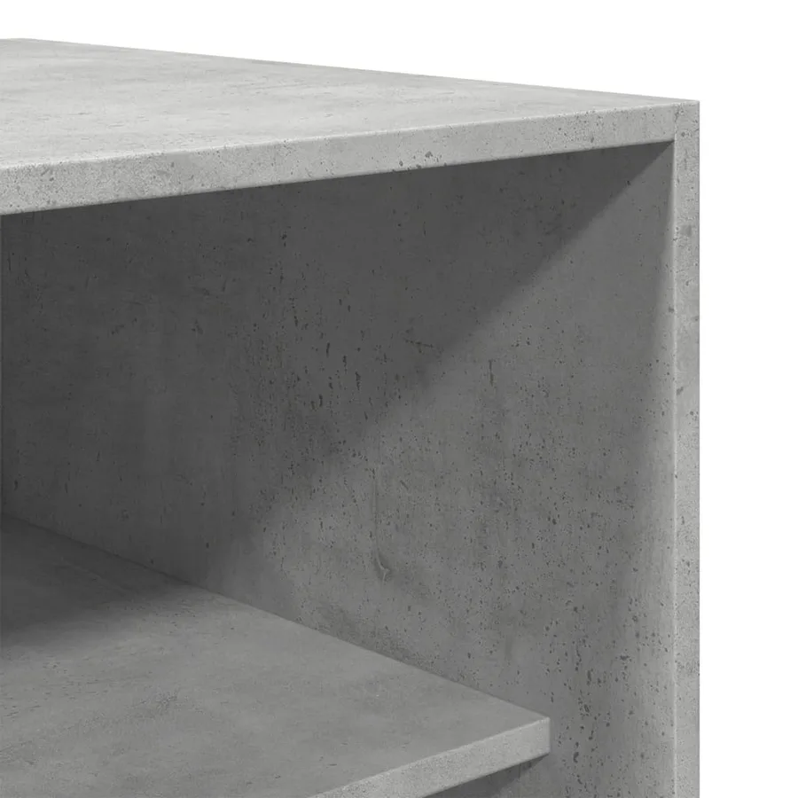 Garde-robe gris béton 80x50x200 cm bois d'ingénierie - 7