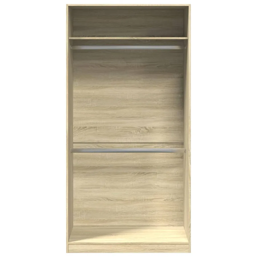 Garde-robe Chêne sonoma 100x50x200 cm Aggloméré - 4
