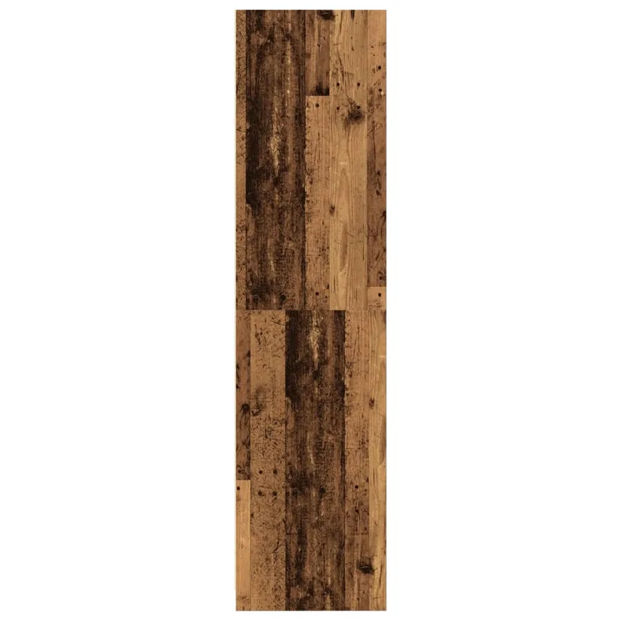 Garde-robe vieux bois 100x50x200 cm bois d'ingénierie - 5
