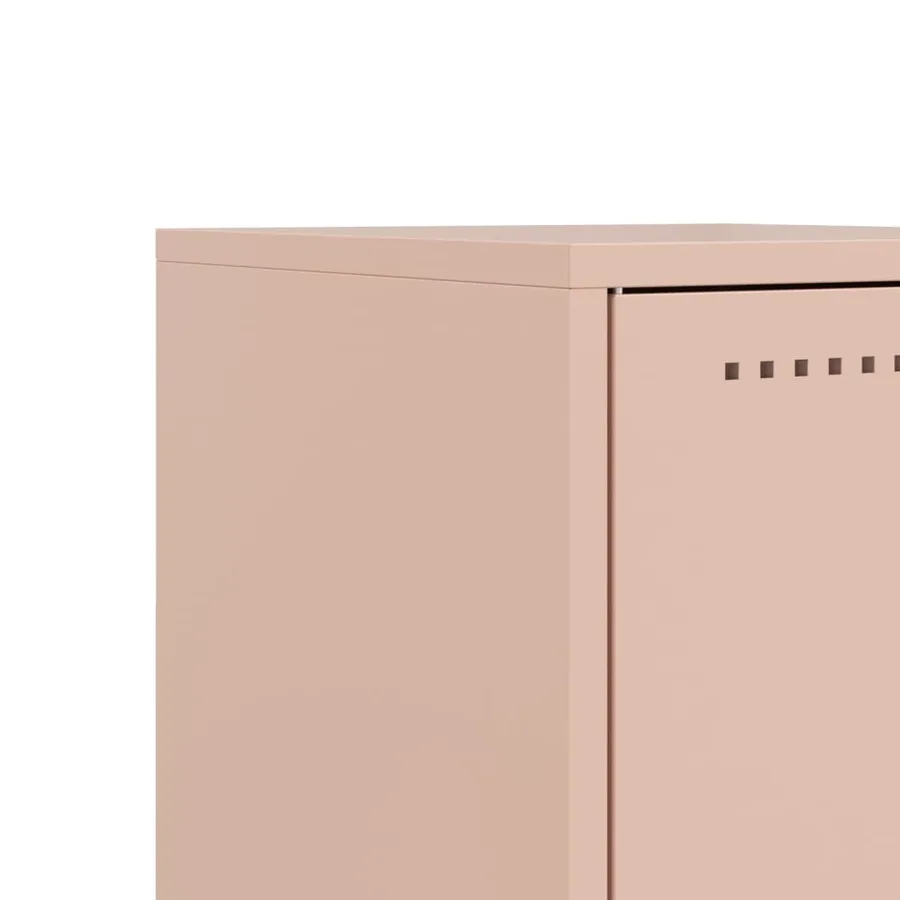 Table de chevet rose 36x39x60,5 cm acier - 11