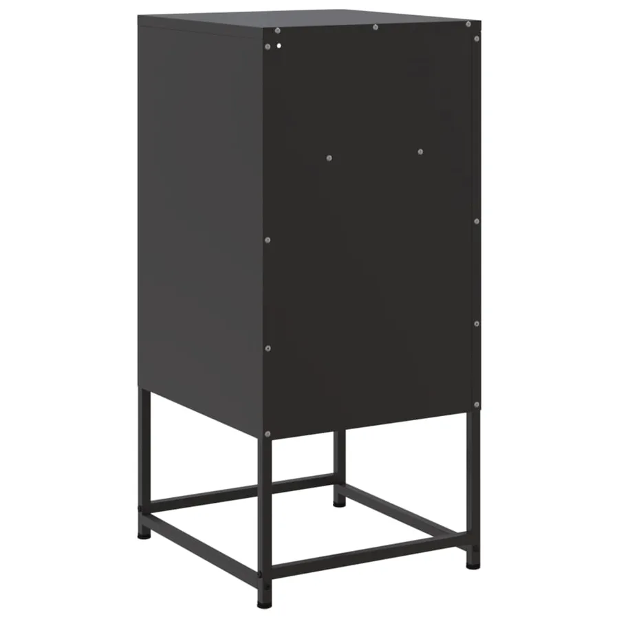 Tables de chevet 2 pcs noir 36x39x78 cm acier - 8