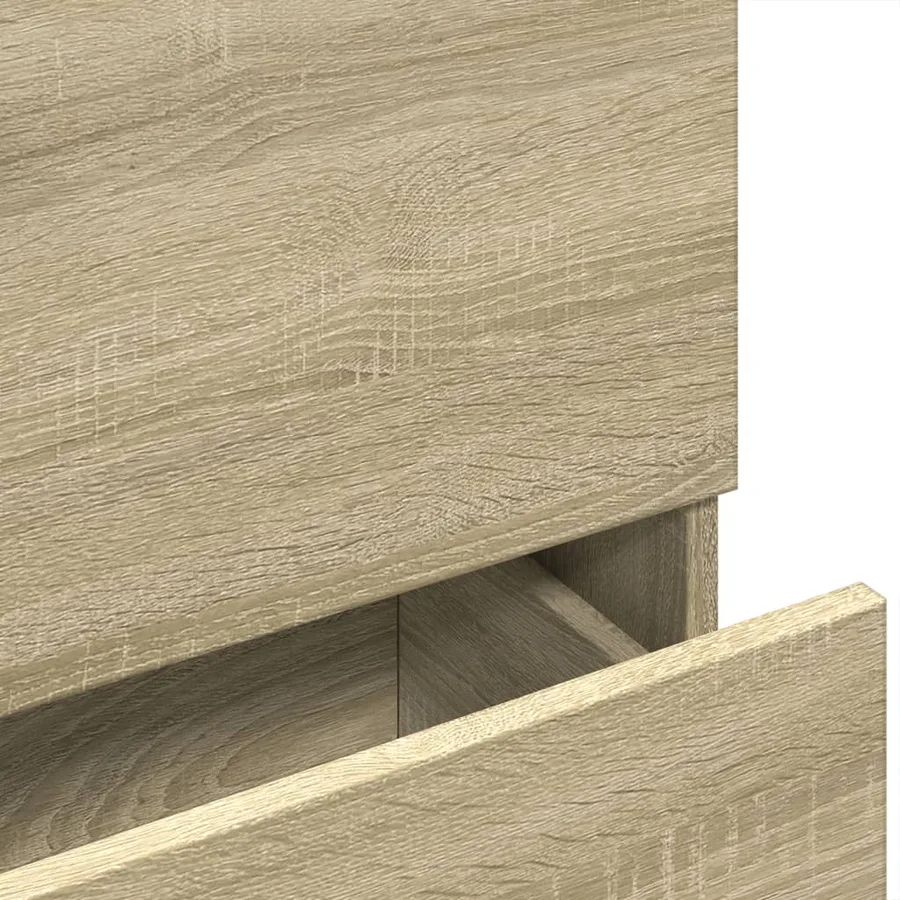 Armoire d'évier chêne sonoma 78x37x59 cm bois d'ingénierie - 9