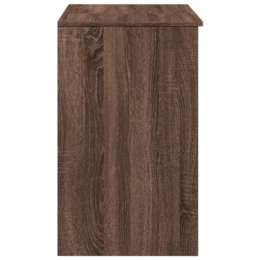 Coiffeuse avec miroir chêne marron 73x46,5x120 cm - 6