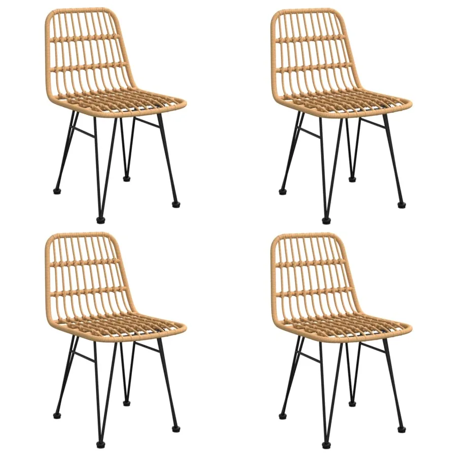 Ensemble à manger de jardin 5pcs Résine tressée - 4