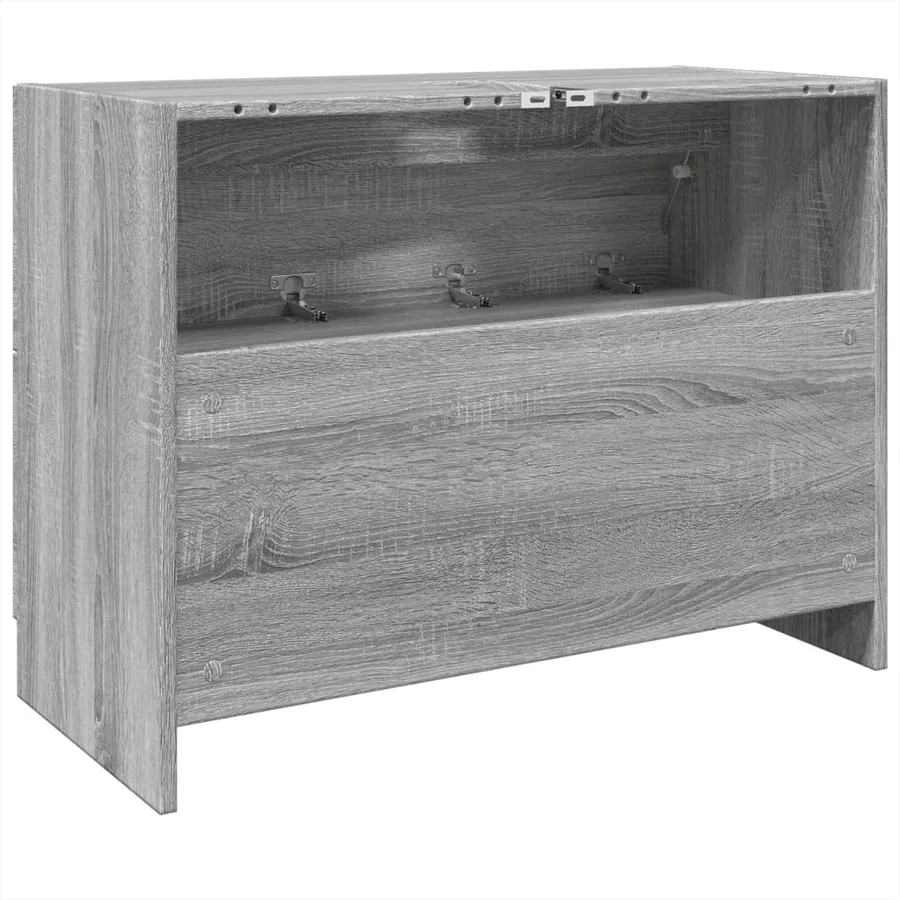 Armoire d'évier sonoma gris 78x37x59 cm bois d'ingénierie - 7