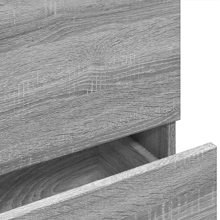 Armoire d'évier sonoma gris 78x37x59 cm bois d'ingénierie - 9