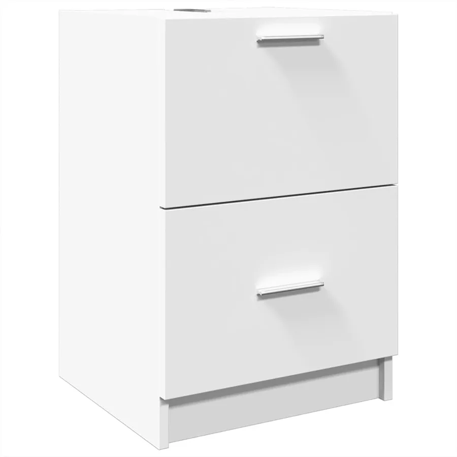 Armoire d'évier blanc 40x37x59 cm bois d'ingénierie - 2