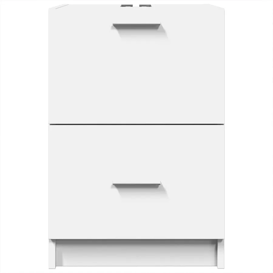 Armoire d'évier blanc 40x37x59 cm bois d'ingénierie - 4
