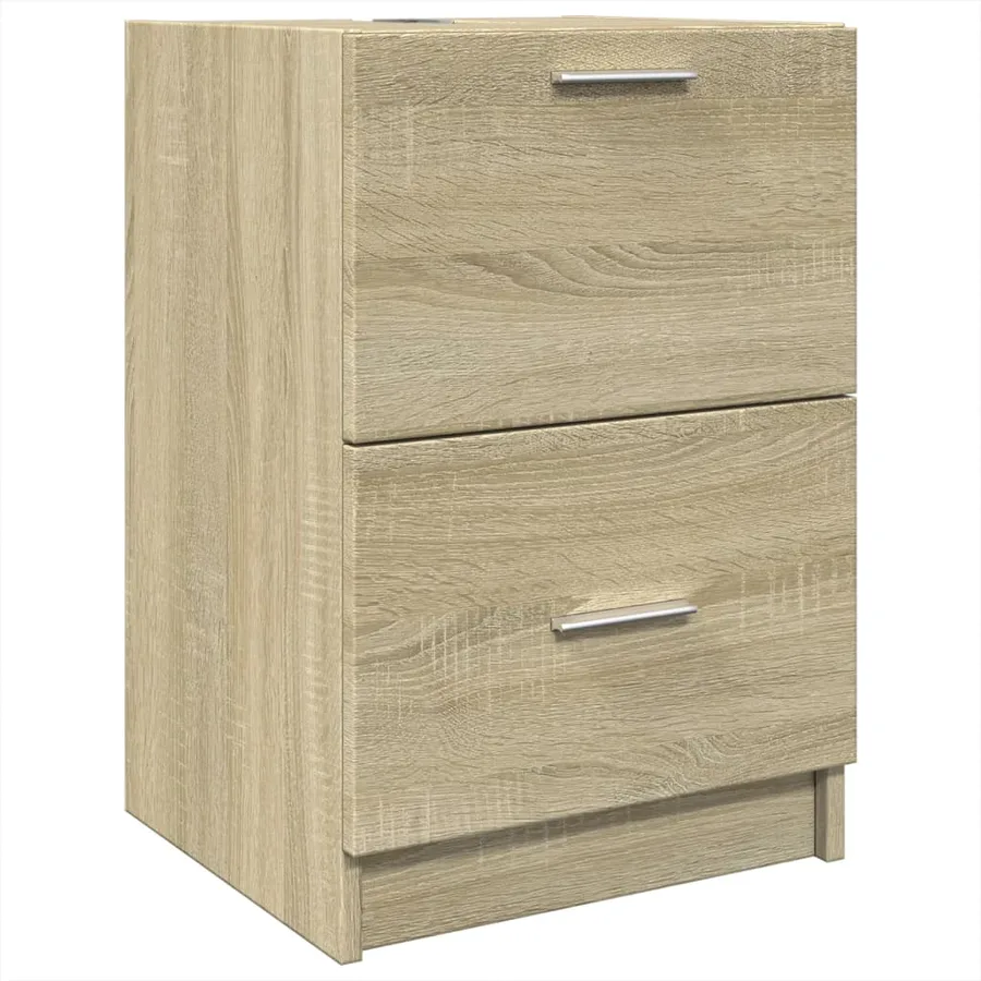 Armoire d'évier chêne sonoma 40x37x59 cm bois d'ingénierie - 2